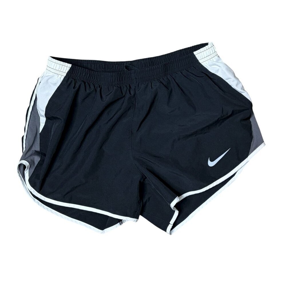 Nike Tempo Shorts Black White Gray Womens Size Medium